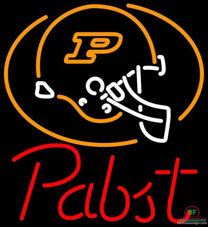 Custom Pabst Blue Ribbon Purdue University Helmet Neon Sign NCAA Teams Neon Light