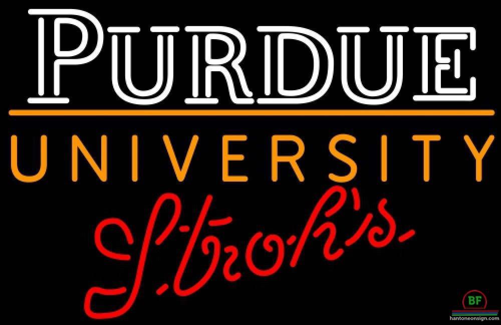 Custom Strohs Purdue University Neon Sign NCAA Teams Neon Light