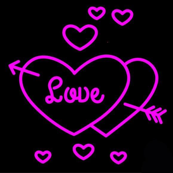 Custom Love Heart Neon Sign Real Neon Light