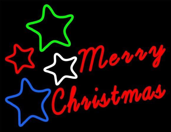 Custom Marry Christma Neon Sign Real Neon Light