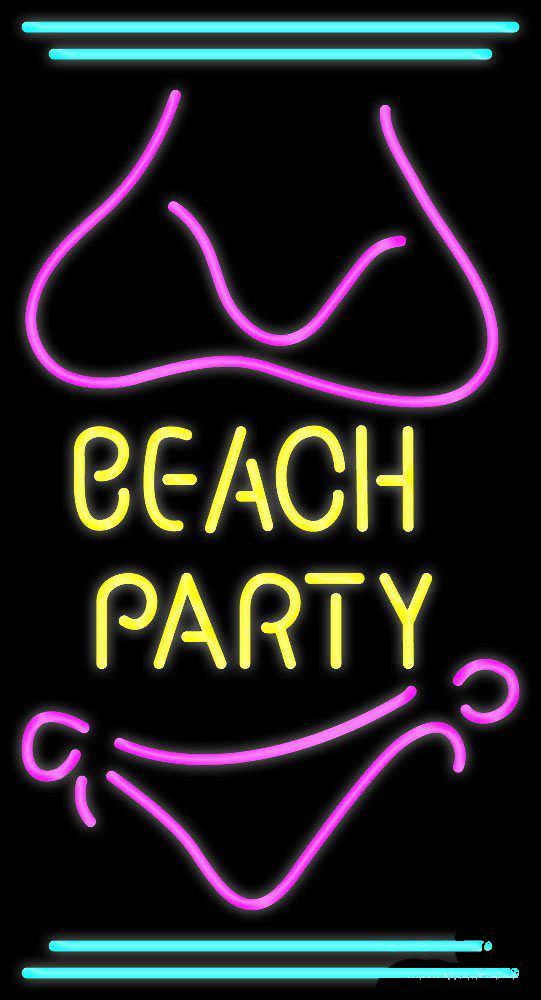 Custom Beach Party Neon Sign Real Neon Light