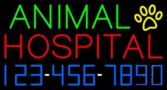 Custom Animal Hospital Neon Sign Real Neon Light
