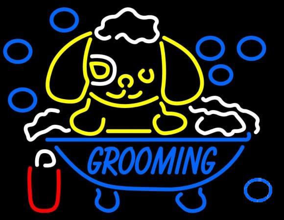 Custom Grooming Neon Sign Real Neon Light