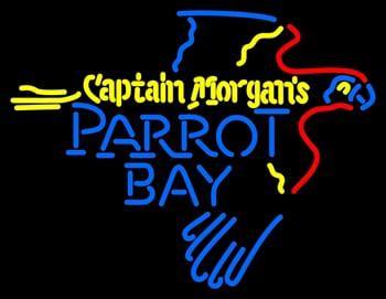 Custom Captain Morgans Parrot Bay Neon Sign Real Neon Light