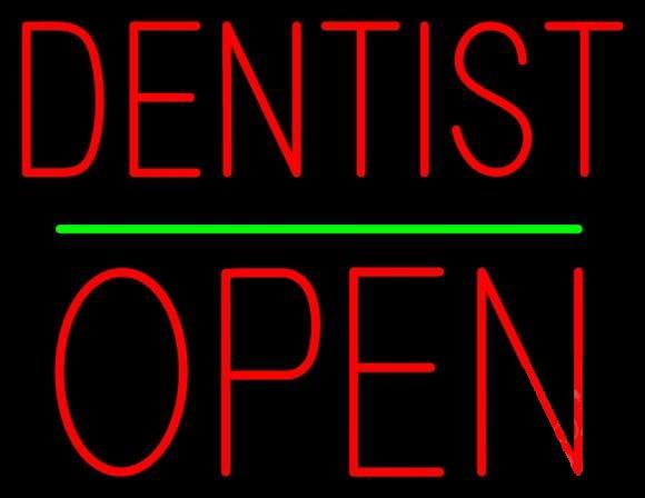 Custom Dentist Open Neon Sign Real Neon Light