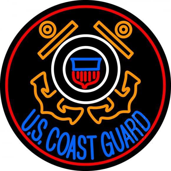 Custom Us Coast Guard Neon Sign Real Neon Light