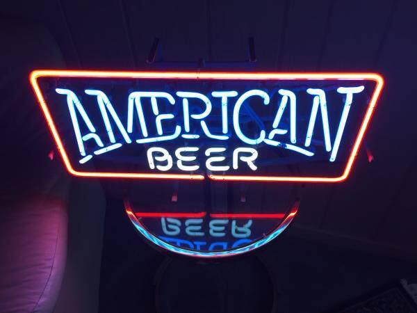 Custom American Beer Neon Sign Real Neon Light