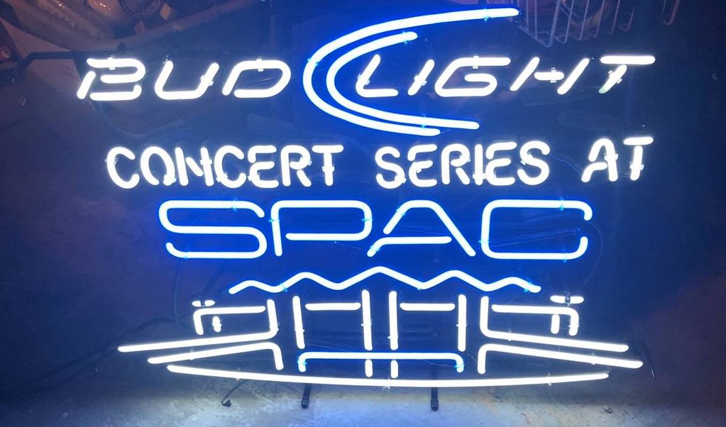 Custom Bud Light Concert Series At SPAC Neon Sign Real Neon Light