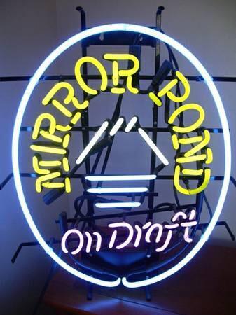 Custom Mirror Pond On Draft Neon Sign Real Neon Light
