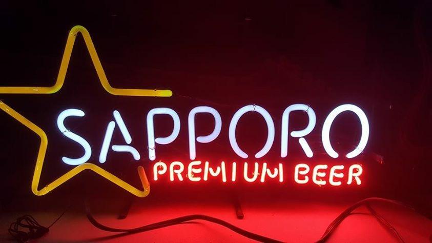 Custom Sapporo Premium Beer Neon Sign Real Neon Light