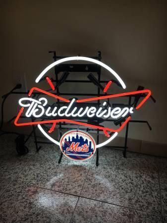 Custom Bud Light New York Mets MLB Sports Neon Sign Real Neon Light