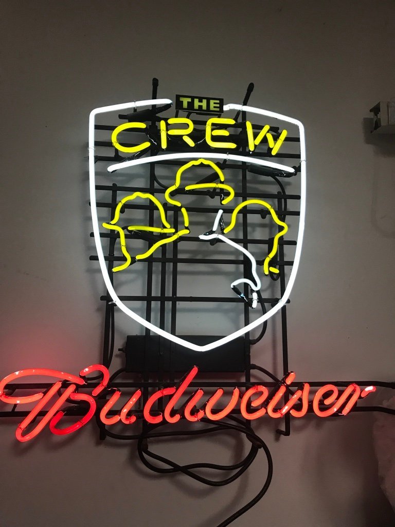 Custom Budweiser Columbus Crew SC MLS Sports Neon Sign Real Neon Light