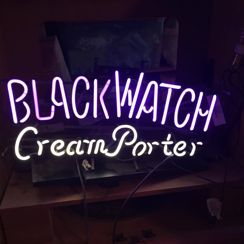 Custom Blackwatch Cream Porter Beer Neon Sign Real Neon Light