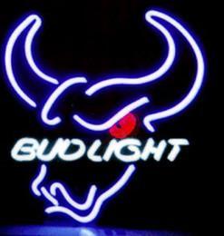 Custom Bud Light Horn Neon Sign Real Neon Light