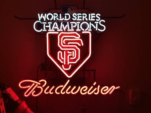 Custom Budweiser San Francisco Giants Neon Sign MLB Teams Neon Light Real Neon Light
