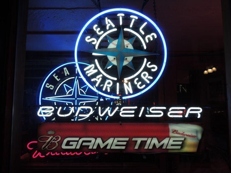 Custom Budweiser Seattle Mariners Neon Sign MLB Teams Neon Light Real Neon Light