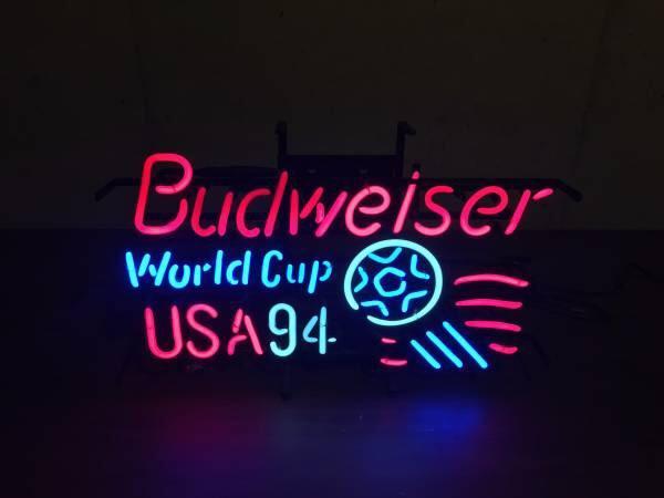 Custom Budweiser World Cup USA 94 Neon Sign Real Neon Light