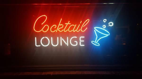Custom Cocktail Lounge Neon Sign Real Neon Light