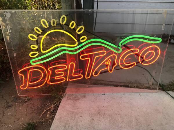 Custom Del Taco Neon Sign Real Neon Light