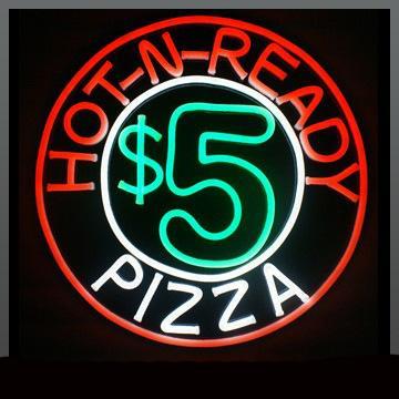 Custom Hot and Ready Pizza Neon Sign Real Neon Light