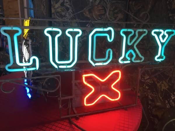 Custom Lucky Neon Sign Real Neon Light