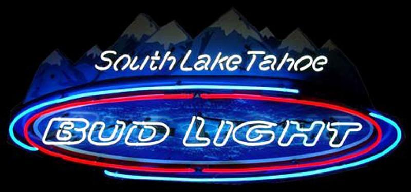 Custom Bud Light South Lake Tahoe Neon Sign