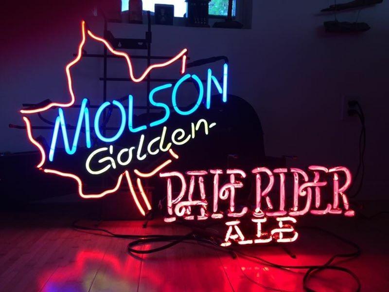 Custom Molson Golden Pahrider Ale Neon Sign Real Neon Light
