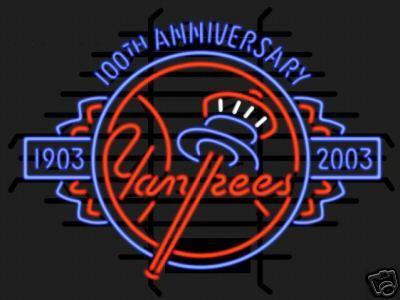 Custom New York yankees Neon Sign MLB Teams Light Real Neon Light