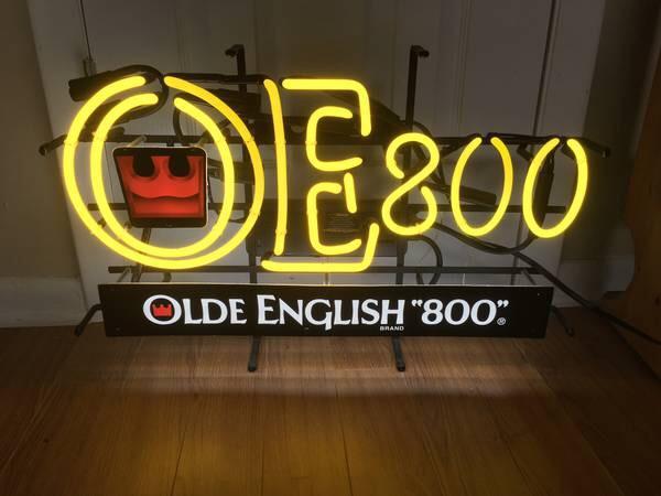 Custom Olde English 800 Neon Sign Real Neon Light