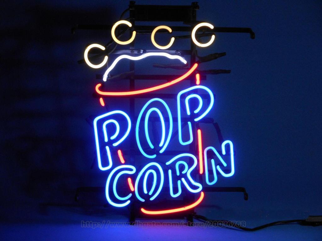 Custom Popcorn Neon Sign Real Neon Light