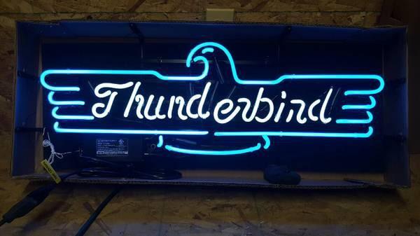 Custom Thunderbird Auto Car Neon Sign Real Neon Light