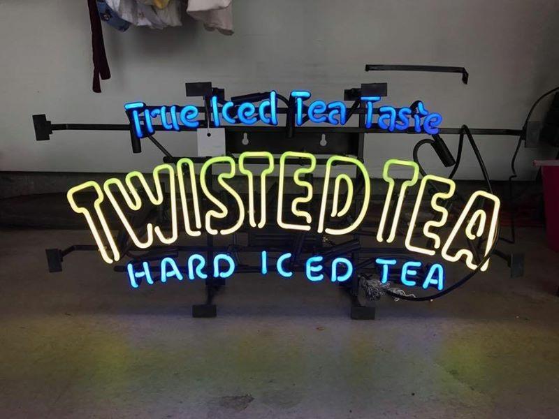 Custom True Iced Tea Taste Twisted Tea Hard Iced Tea Neon Sign Real Neon Light
