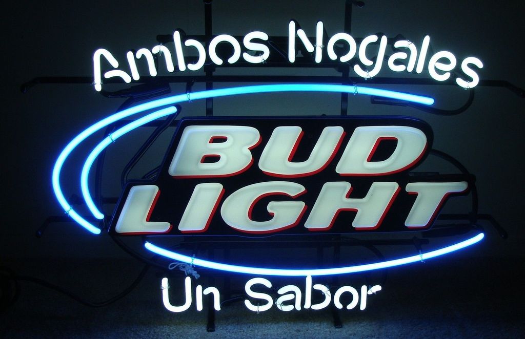 Custom Bud Light Ambos Nogales Un Sabor Neon Sign Tube Neon Light