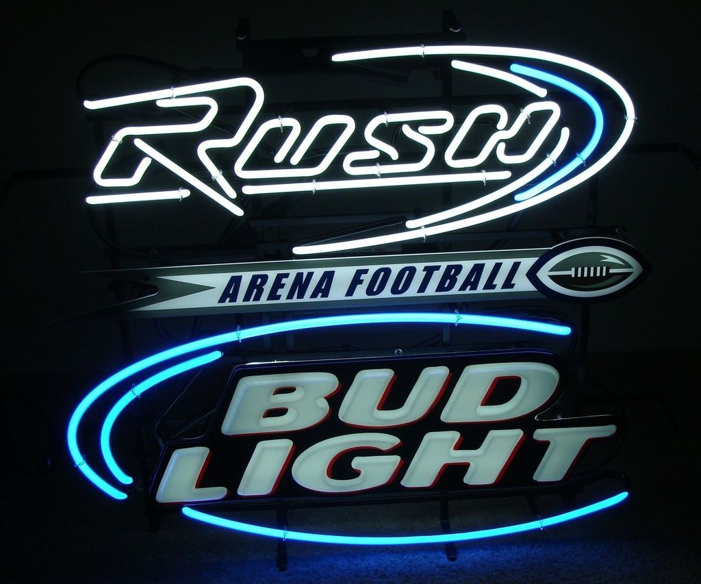 Custom Bud Light Chicago Rush Arena Foodball 2 Neon Sign Neon Light Tube Neon Light