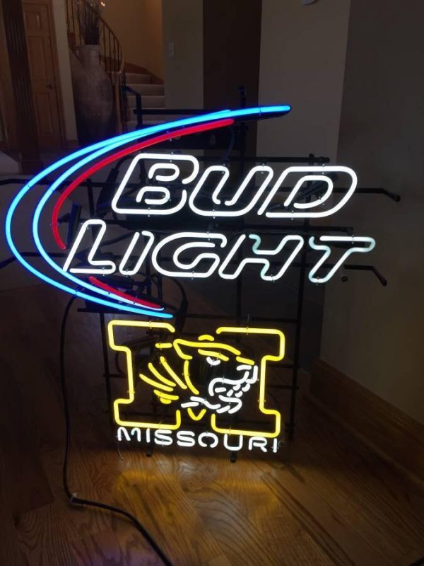 Custom Bud Light Missouri Tigers Men’s Basketball Neon Sign NCAA Sports