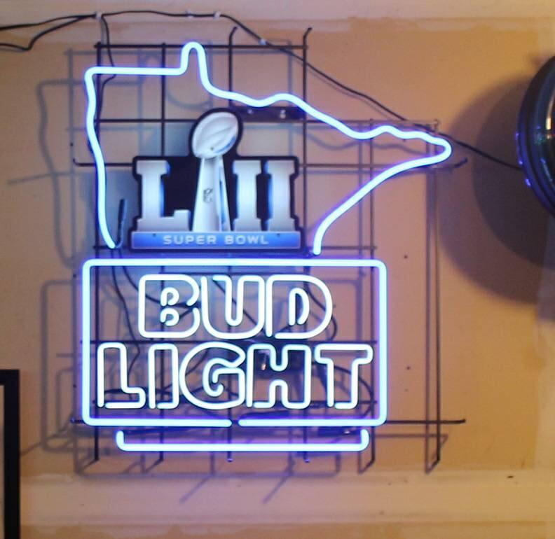 Custom Bud Light Neon Sign NFL Logo Sports Neon Light Tube Neon Light