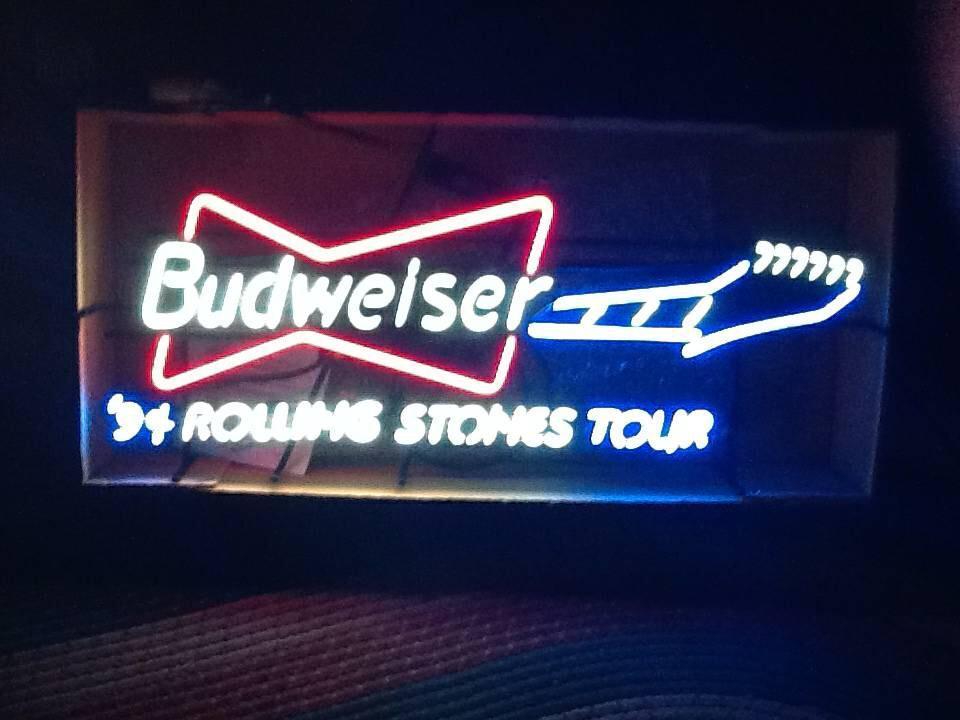 Custom Budweiser 94 Rolling Stones Tour Neon Sign Tube Neon Light