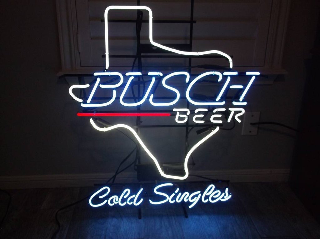 Custom Busch Beer Texas Cold Singles Neon Sign Tube Neon Light