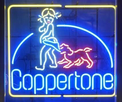 Custom Coppertone Neon Sign Tube Neon Light