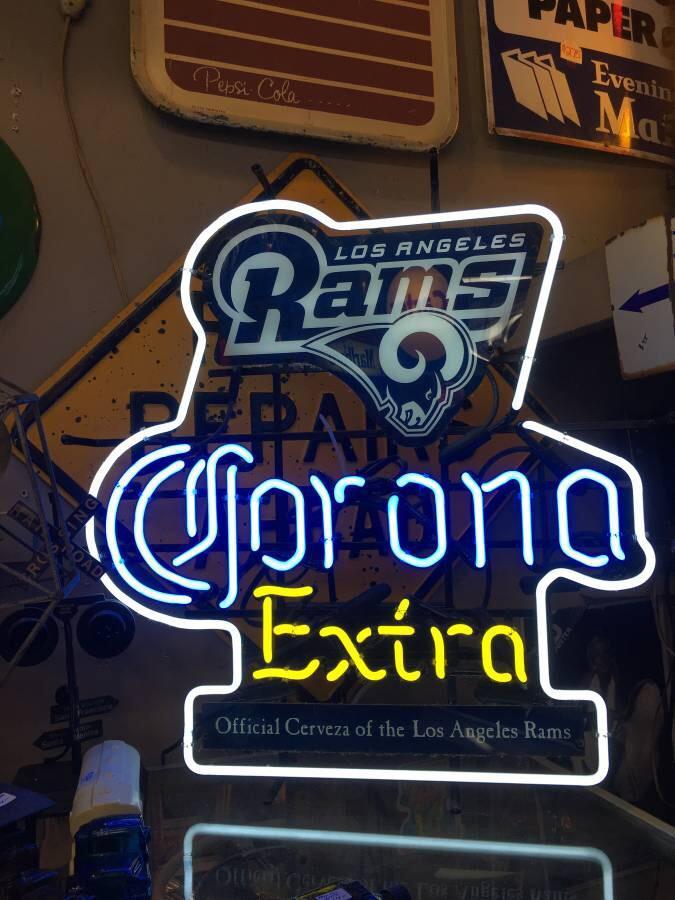 Custom Corona Extra Los Angeles Rams NFL Sports Neon Sign Tube Neon Light