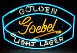 Custom Goebel Golden Light Lager Neon Sign Tube Neon Light