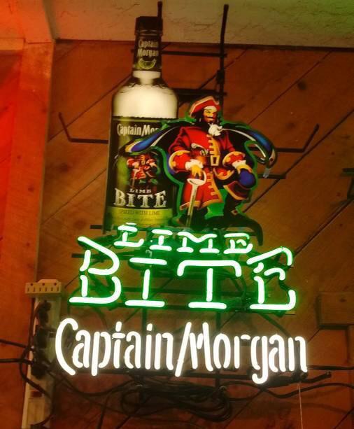 Custom Lime Bite Captain Morgan Neon Sign Tube Neon Light