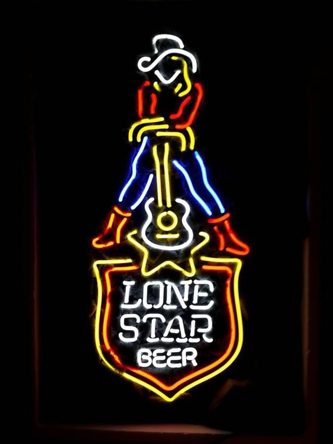Custom Lone Star Beer Guiter Payer Neon Sign Tube Neon Light