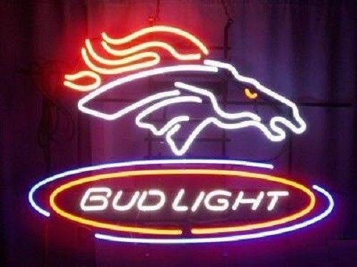 Custom Bud Light Denver Broncos NFL Sports Neon Sign Tube Neon Light