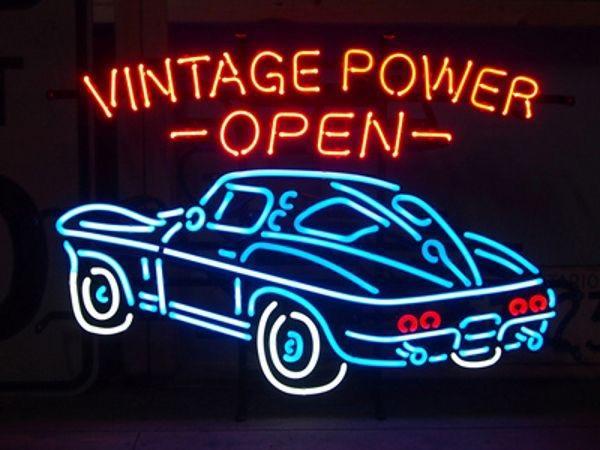 Custom Wintage Power Open Neon Sign Tube Neon Light