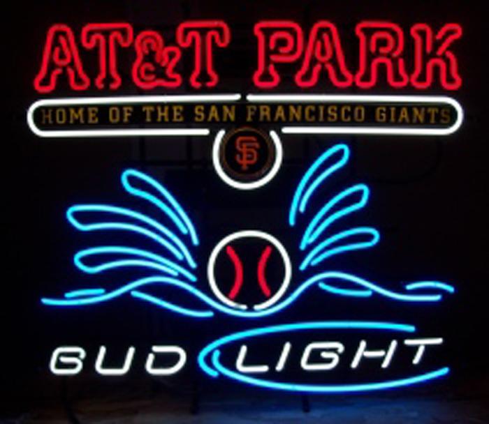 Custom Bud Light ATT Park Home of the San Francisco Giants MLB Sports Neon Sign Tube Neon Light