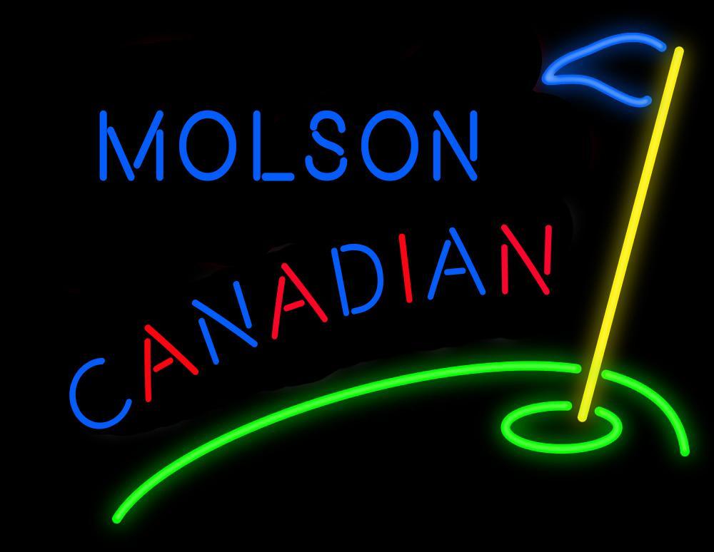 Custom Molson Canadian Golf Neon Sign Tube Neon Light
