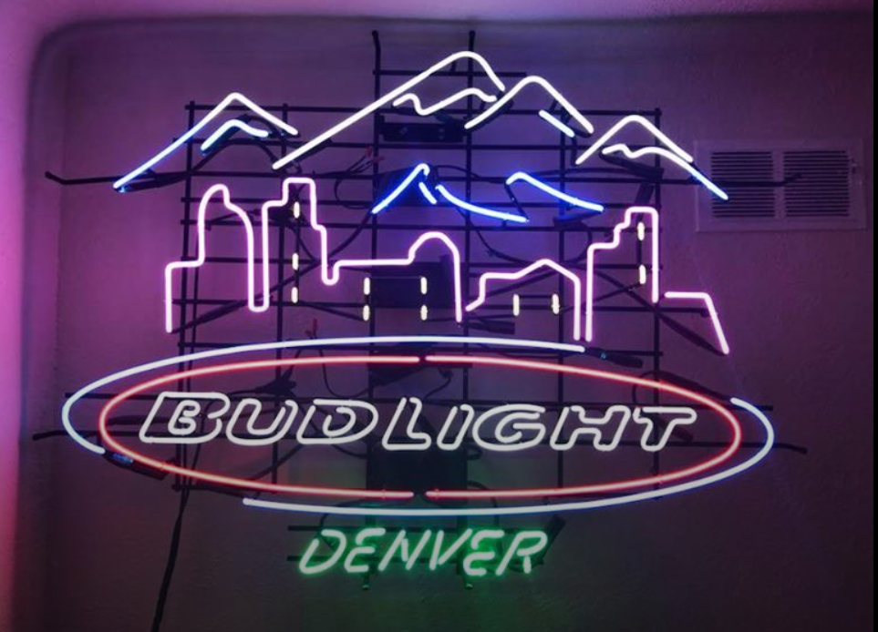 Custom Bud Light Denver City Neon Sign Tube Neon Light