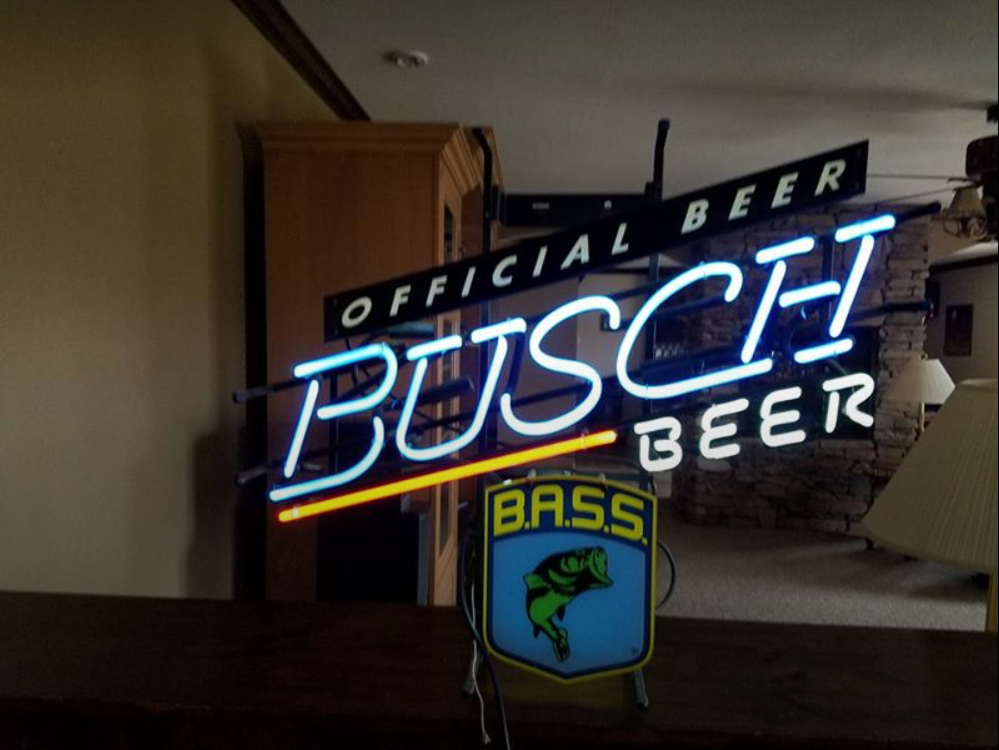 Custom Busch Beer Bass neon Sign Tube Neon Light