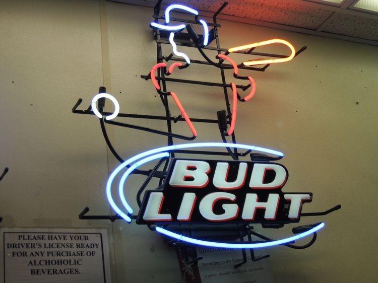 Custom Bud Light Bassball MLB Sports Neon Sign Real Neon Light